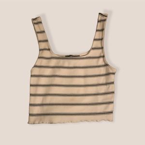 Black and white crop top